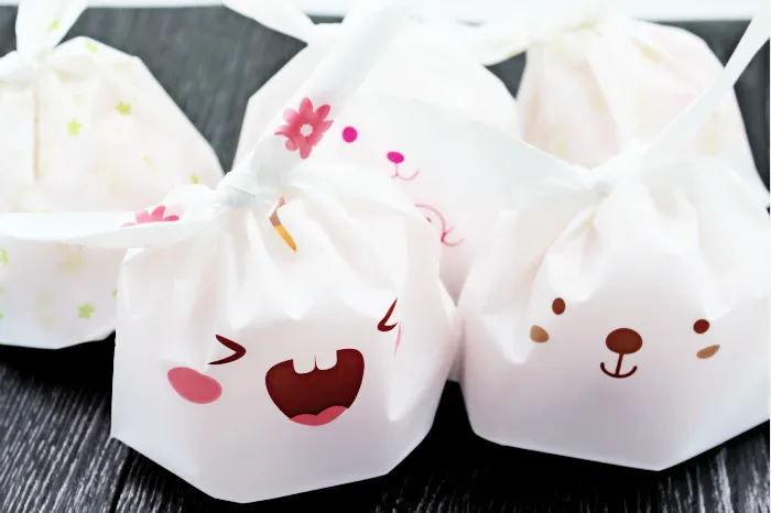 Новые 10 шт милые с кроличьими ушами для печенья подарочные пакеты конфеты печенье утка панда закуски выпечка посылка Свадебный декор