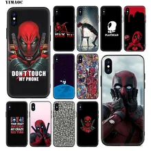 Мягкий силиконовый чехол YIMAOC Deadpool Dead pool для iPhone 11 Pro Xr Xs Max X или 10 8 7 6 6S Plus 5 5S SE