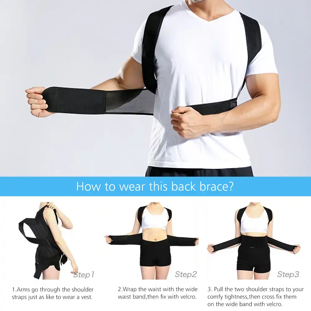 2020 Back Waist Posture Corrector Adjustable Adult Correction Belt
