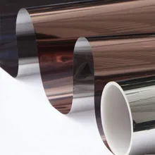 90 см x 500 см бронзовое отражающее одностороннее зеркало оконная Пленка Зеркальная Наклейка с надписсью "секретно" стекло оттенок Горячая