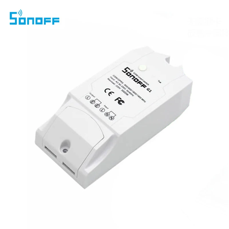 

SONOFF G1 WiFi Switch GPRS Remote Control Switch GSM Mobile Phone Remote Controller Water Pump Lights for Outdoor Use