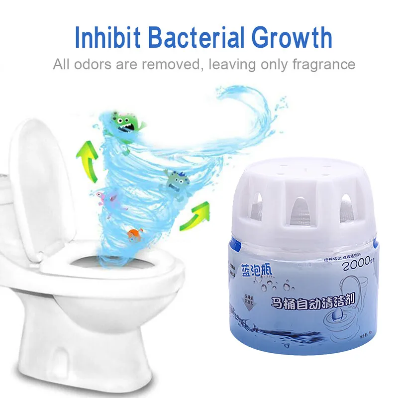 Toilet Cleaner Magic Automatic Flush Toilet Cleaner Helper Blue Bubble Toilet Deodorizes Bathroom Restroom Cleaner Deodorizer