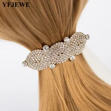 

YFJEWE Bridal Gold \Silver Sweet Flower Hair Wedding Dish Hair Wear Women Hair Jewelry Accessory Gift H062