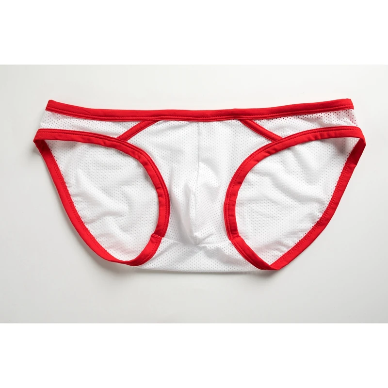 Модные сетчатые трусы стринги бандаж цельное нижнее белье хлопок Cueca Мужской