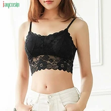 Joycosin Для женщин сексуальные Лифчики Грудь Мягкий Топы Для женщин носить Фитнес Спортивное нижнее белье кружева короткий топ, бюстгальтер без косточек дамы
