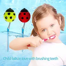 6 шт. горячая Распродажа милые карманные зубные щетки для ванной комнаты вещи Божья коровка настенный приклеивающийся держатель милая форма привлекательные красочные продукты безопасности Горячая