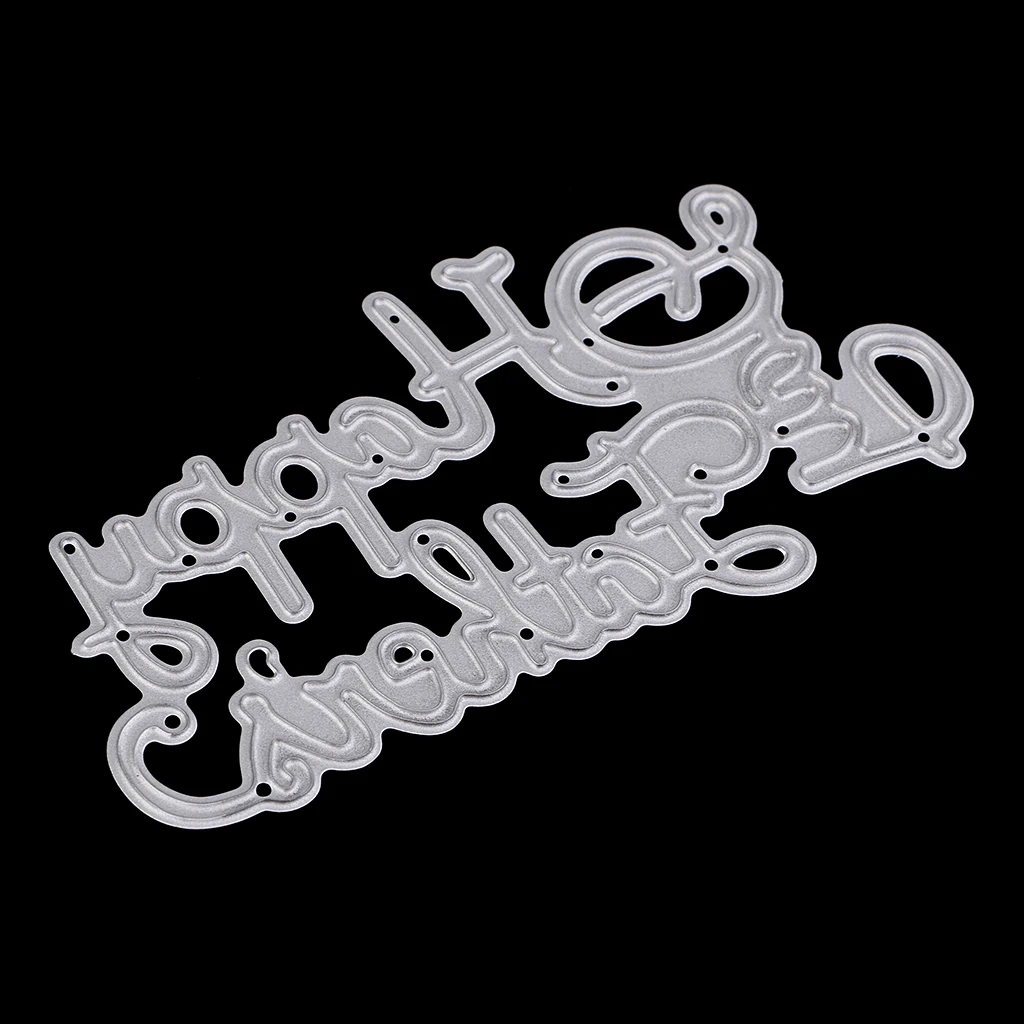 Carbon Steel Metal Cutting Die Stencil DIY Scrapbooking Card Album Embossing - Happy Father's Day
