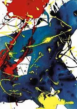 

Handed modern handmade abstract painting on oil canvas for living room decor and wallpaper