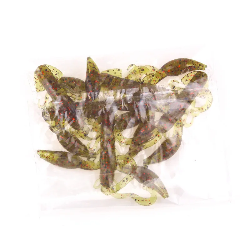 Fulljion Shads мягкие приманки для рыбалки искусственные приманки реалистичные воблеры креветки Лобстер черви силиконовые приманки Pesca Isca 5 см 5 шт