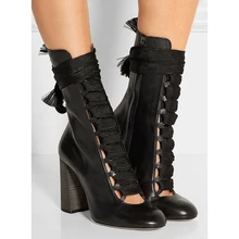2016 Hiver Bohème Ethnique Élégant Épais/Mince À Talons Hauts Femmes Cheville Bottes Broderie Floral Haute Talons Cristal Bota Chaussures femmes