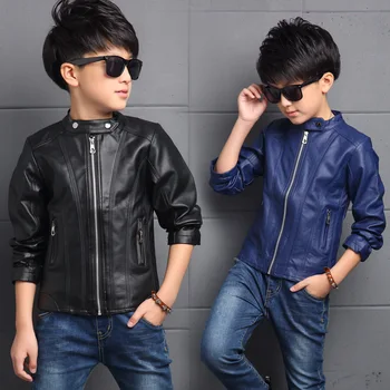 

2019 New Kids Leather Jacket Fashion Baby Boy Jacket Kids Jacket