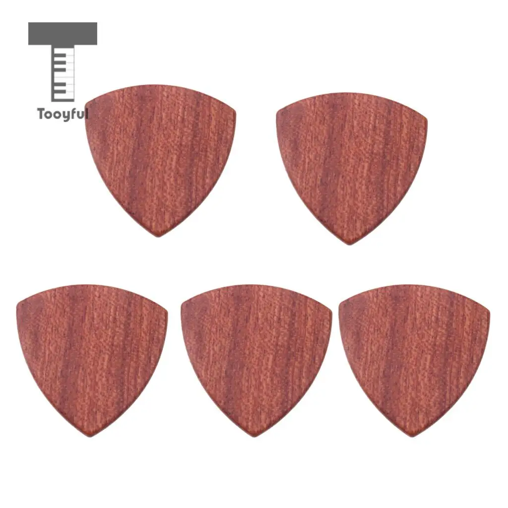 Tooyful 5 Pieces Polished Bass/Ukulele/Banjo/Guitars Picks Plectrums 2mm Thickness Musical Instrument Accessory