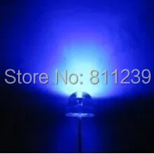 1000 шт. 5 мм(4.8 мм) соломенная шляпка LED Blue Light светодиод 5 мм синий Цвет LED светодиод