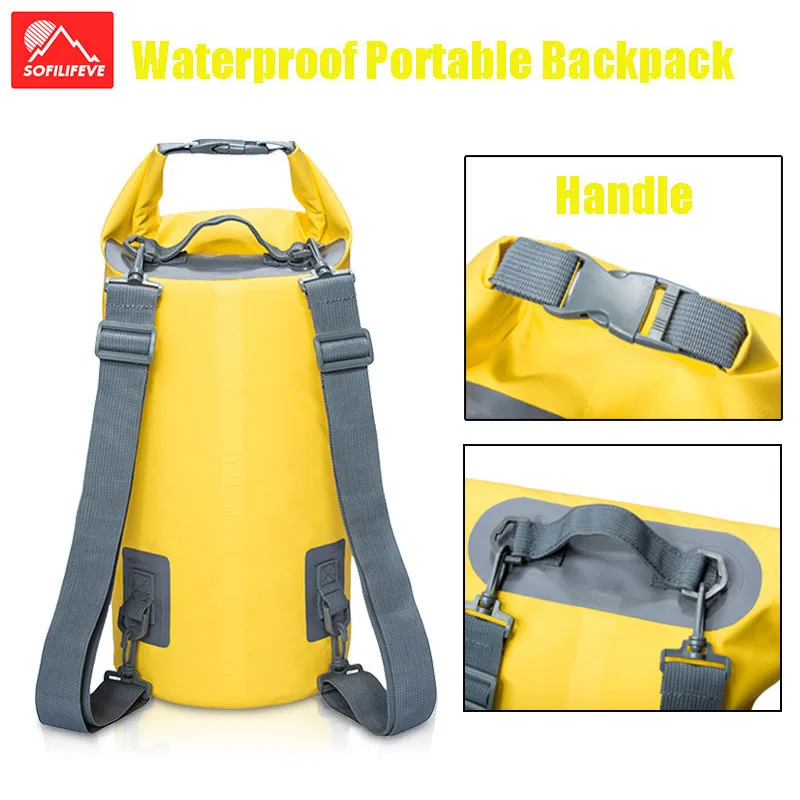 

5/20L Waterproof Backpack Swimming Floating Dry Bag Boating Rafting Sailing Fast-drying Sack Outdoor Sports Buoy Ocean Pack