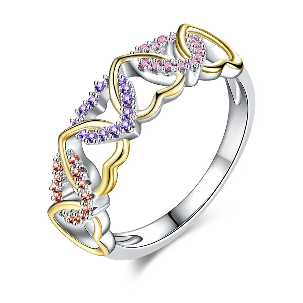 Colorful Heart-shaped Ring 2