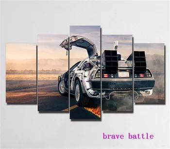 

Back To The Future 1 2 3 Car Home Decor HD Print Portrait Art Painting on Canvas
