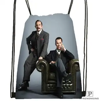 

Custom Sherlock-The-Abominable-Drawstring Backpack Bag Cute Daypack Kids Satchel (Black Back) 31x40cm#180611-03-109