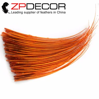 

ZPDECOR Bulk Sale Beautiful & Unique 50pieces/lot 50-60cm Orange Ostrich spines feathers For crafts millinery package