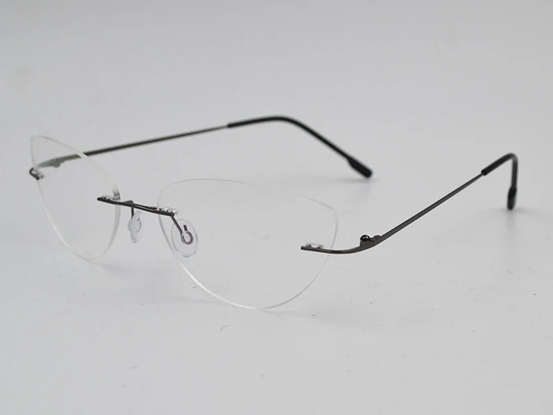 Женские титановые кошачьи глаза прозрачные очки прозрачные стеклянные очки при близорукости пресбиопии рецепт оправа для корригирующих очков L3