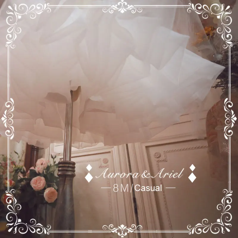 Petticoat Skirt Casual White Short Petticoat 8m A line under Skirt Lolita Pettiskirt
