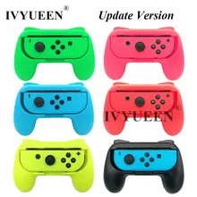 IVYUEEN 2 pcs Update Version Controller Handle Grips for Nintend Switch NS NX Joy-Con Console Joy Cons Holder – Blue / Green