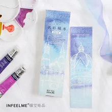 30 шт./упак. красочные городские закладки бумажные закладки рекламные подарочные канцелярские принадлежности бесплатно Bookmarks для книг закладки