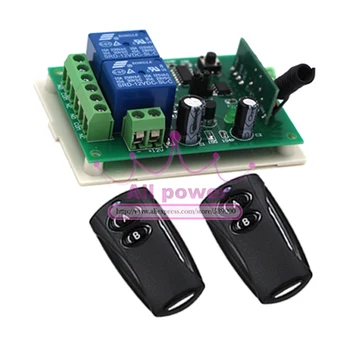 

Home Automation DC 12V 2CH RF Wireless Remote Control Switch Remote Teleswitch with 2 Transmitter