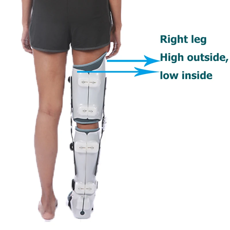right leg Фули коленный сустав Ортез регулируемая нога стабилизация стент для консервативного лечения коленного сустава повреждения кости перелом - Цвет: right leg