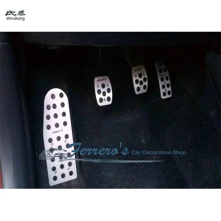 Aluminum Brake Pedal+Accelerator Pedal Cover For Suzuki Vitara Escudo 2015-2017