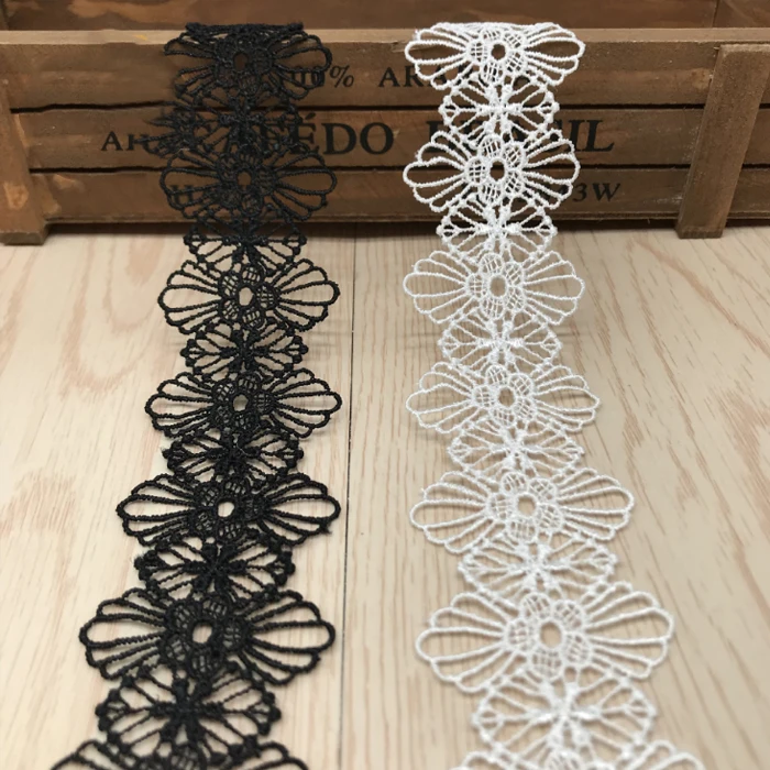 

wide 4.1-11cm Lace Ribbon DIY Sew Apparel Accessories Handmade Trims Wedding birthday party Scrapbook necklace Decoration Wh
