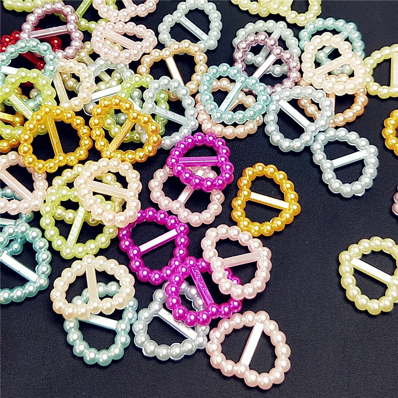 50 шт./упак. 14*16 мм Красочный в форме сердца Craft ABS Resin Flatback полукруглые жемчужины