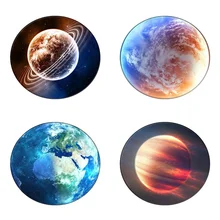 Современный ковер круглый ковер земля Зеленые Синие ковры планета Луна дом для отеля, напольная отделка спальни гостиная подкладка для коврика