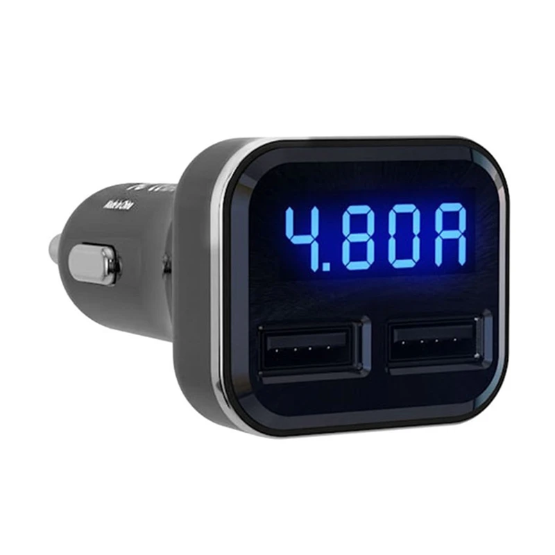 

4.8A Intelligent Voltage Current Detection Dual Usb Fast Car Charger Adapter