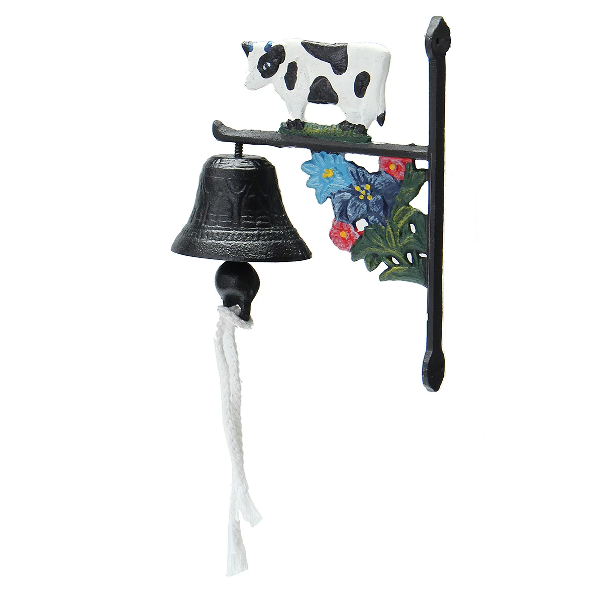 Vintage Style Rusted Cow Cast Iron Door Bell Wall Mounted Garden Decoration Access Control Vintage Style Rusted Cow Cast Iron Door Bell Wall Mounted Garden Decoration Access Control