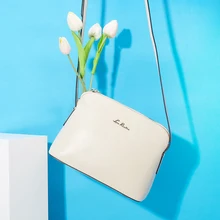 Laorentou 100% cuero genuino bolsas de mensajero de las mujeres bolso crossbody bolso de las mujeres de la manera señoras de lujo de diseño de hombro de las mujeres