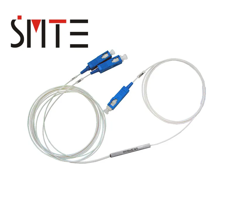 5 шт./лот SC/UPC 1-2 мини волоконно-оптические PLC сплиттер 0,9 мм Сталь трубки 0,3 м волокно косичка