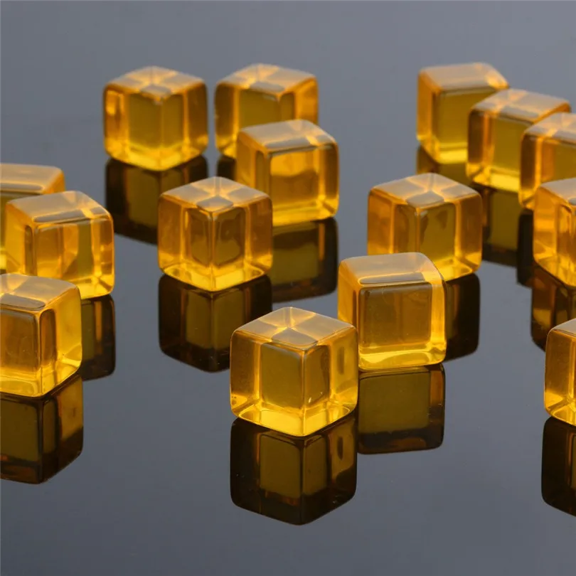 60pcs Transparent Dice Acrylic Cube Board Game DIY Fun and Teaching Dice 2019 NEW #4A03 (2)