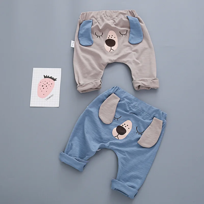 AiLe Rabbit/ г.; Штаны для младенцев; Штаны для маленьких мальчиков; мультяшный щенок; детская одежда с ушами; одежда для малышей; штаны