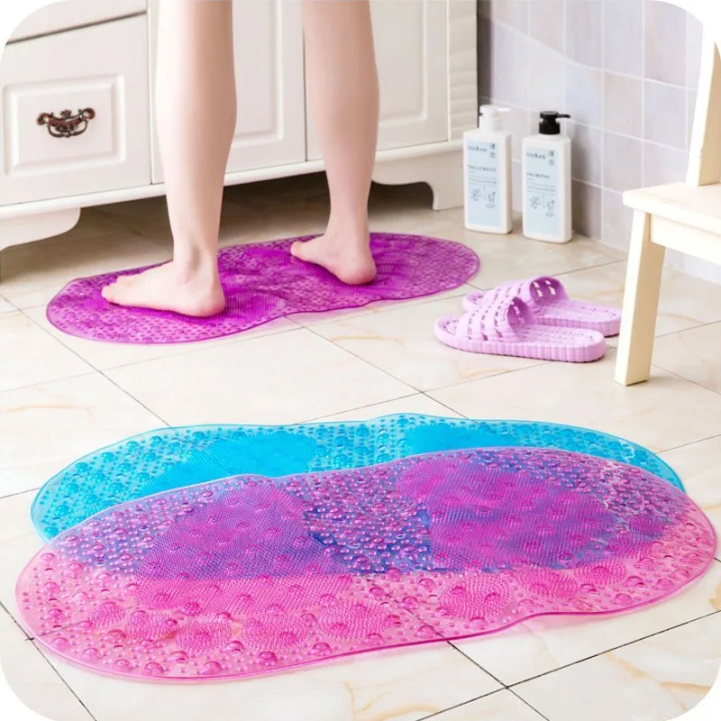 Drop Shipping PVC Ankle 1pc Non Slip Bath Mat Shower Bathing Foot