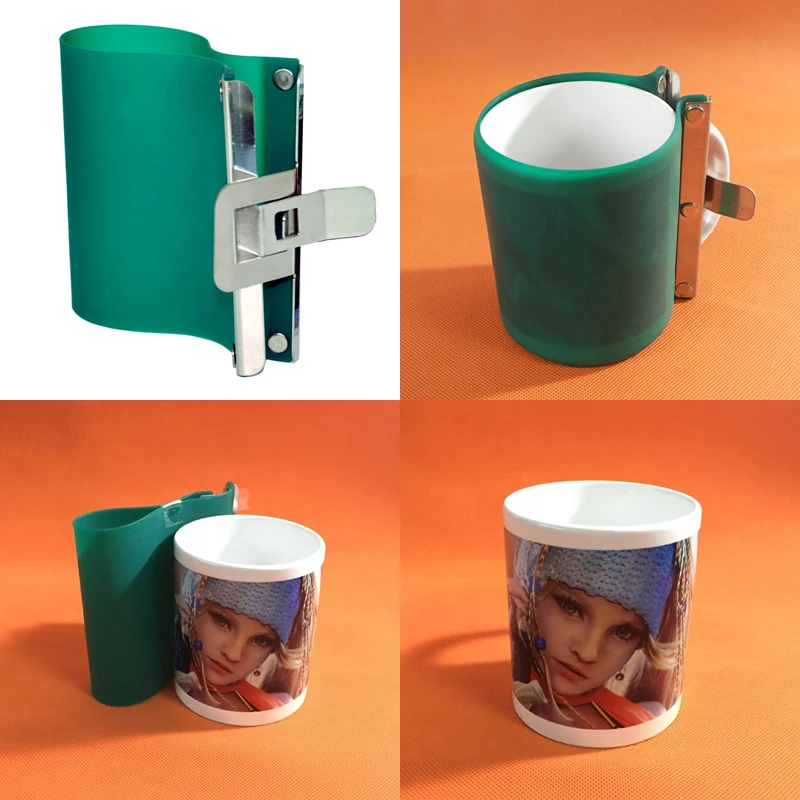 

5pcs/lot Sublimation Silicone Mug Wraps for 3D Rubber Mug Clamps For 3D Sublimation Vacuum Transfer Machine