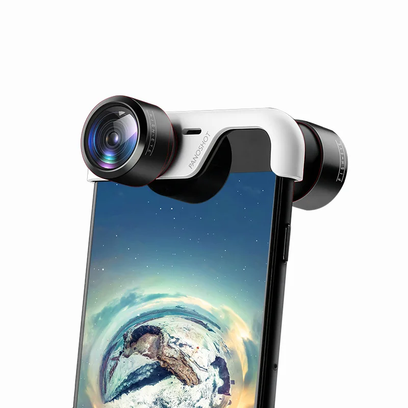 

360 Degree phone Lens Spherical Panoramic Photo Picture Plug and Play Clip-On dual Lenses for iPhone 6/6S/6 PLUS/6S PLUS/ 7/8