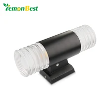 20 Вт IP65 до Подпушка Наружное освещение Настенные светильники двойной-головки цилиндров вел Светильники для крыльца Водонепроницаемый Алюминий приспособление для Гостиная