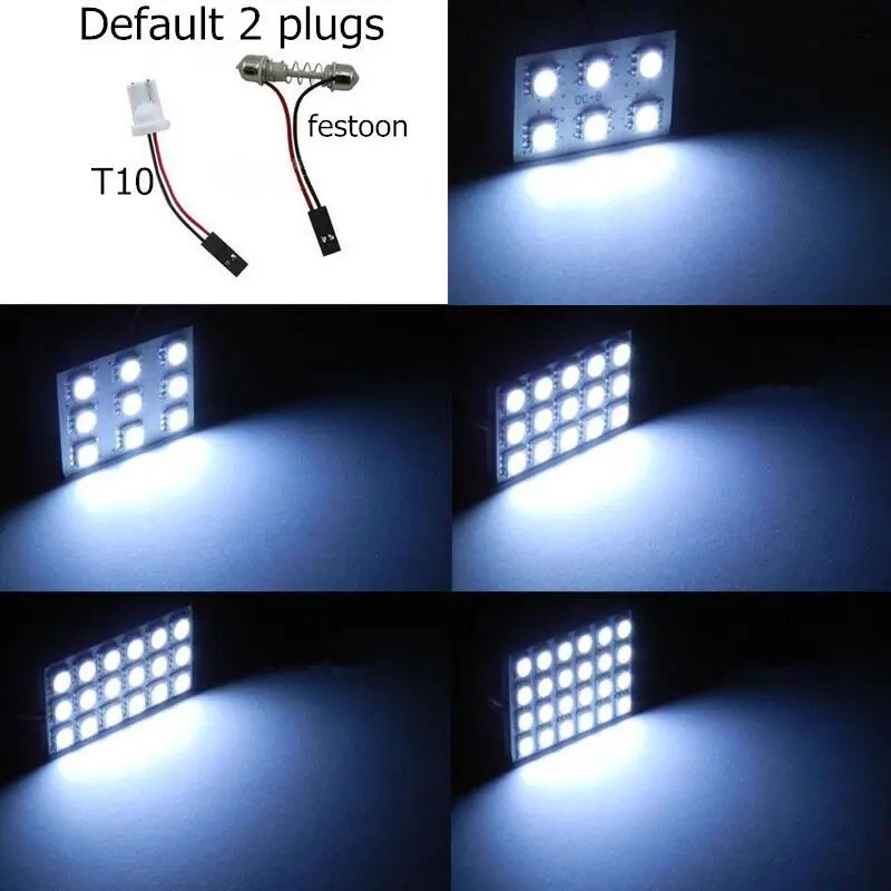 1 шт. белый, красный, синий T10 24 Smd Светодиодная панель авто интерьер чтения Карта Лампа светильник купол фестон BA9S 3 адаптер DC 12 В