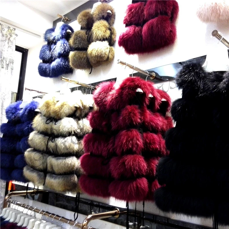 Retail/wholesale Lady Raccoon Real Fur Gilet Real Fur Vest Women Genuine Leather winter girl's warm outerwear Fur Vest coat Retail/wholesale Lady Raccoon Real Fur Gilet Real Fur Vest Women Genuine Leather winter girl's warm outerwear Fur Vest coat