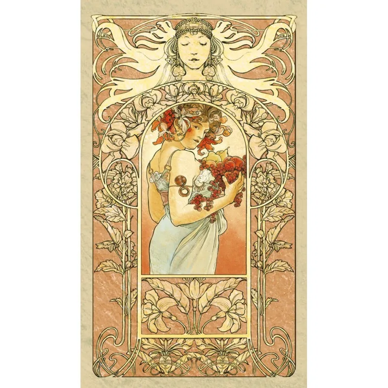 100% Оригинальные английские карты Mucha Tarot настольная игра для гайки|Настольные