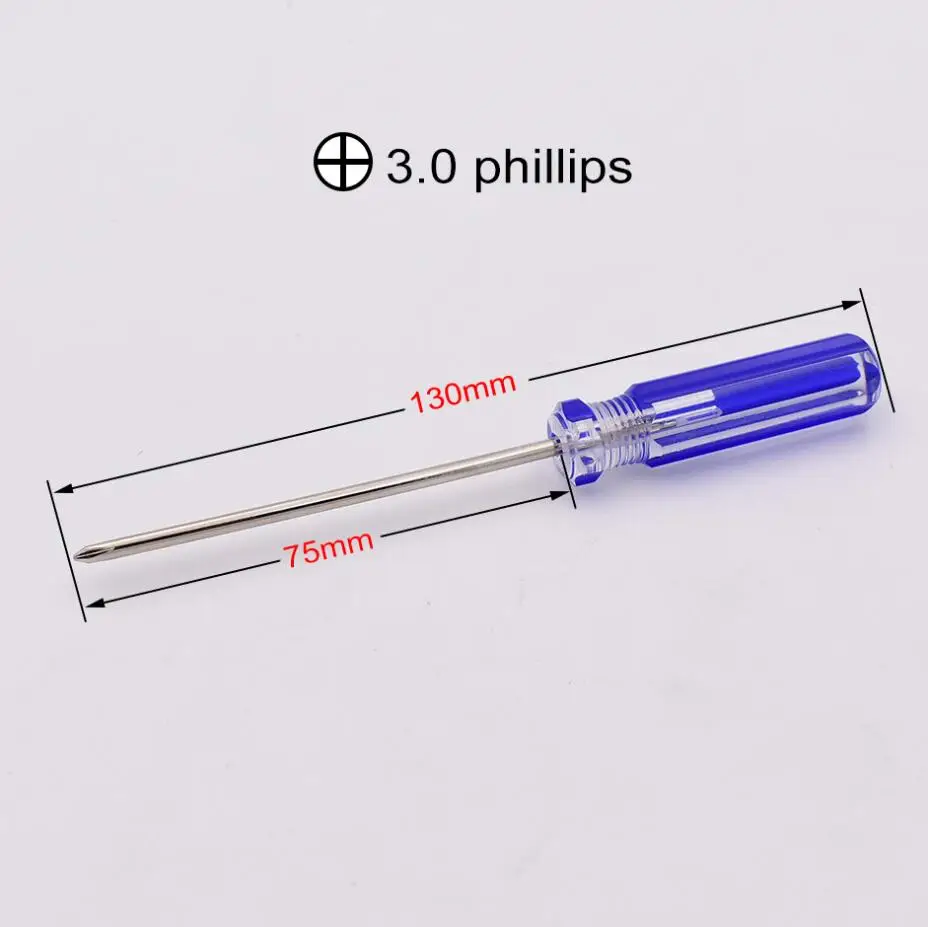 Цветная отвертка 130 мм 3 0 Phillips Tournevis Schraubenzieher Ph0 для игрушек DiY инструмент ремонта 500