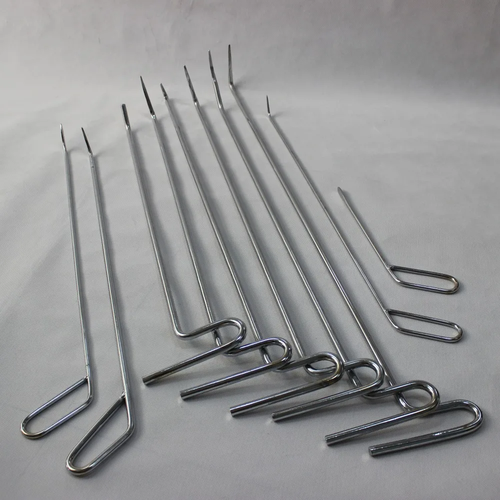 

Paintless Dent Repair Push Rod Hail Removal Repair Puller Ding Kit pdr-tools push rods pry bar hood hook prybar dent brace bar
