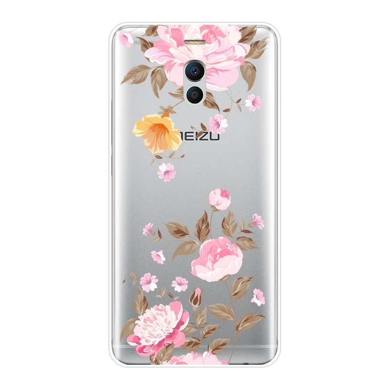 Роза цветок розовый цветочный Мягкий силиконовый чехол для телефона для Meizu M6 M5 M3 M2 Note задняя крышка чехол для Meizu M6 M6S M6T M5 M5C M5S M3 M3S M2