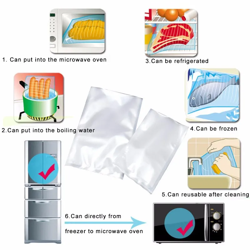 Wrappers vacuum Packages for packaging bags for vacuum packaging machine sealing machine packages sealant vacuum lid for canning vacuum packaging vacuum sealer machine vacuum food sealer (10)