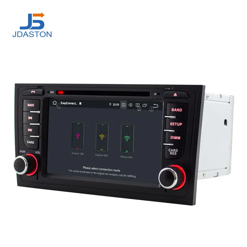 Clearance JDASTON Octa Cores Android 9.0 4G+32G Car DVD Player For AUDI A6 S6 RS6 1997-2004 Car Multimedia GPS Stereo 2 Din Car Radio WIFI 2